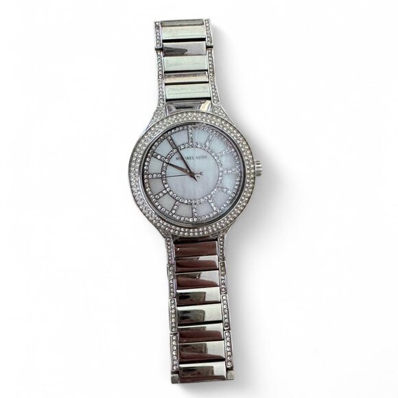 ✰ michael kors silver stainless steel analog watch with crystals ✰ - Picture 2 of 4